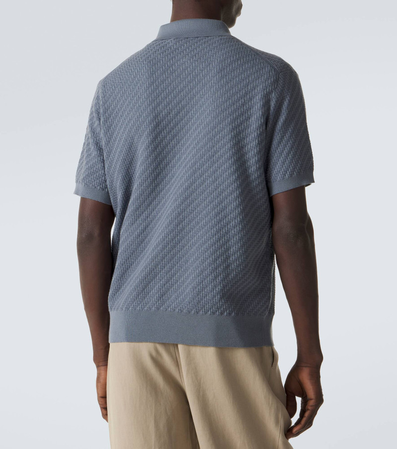 Cotton, silk, and cashmere polo shirt 4