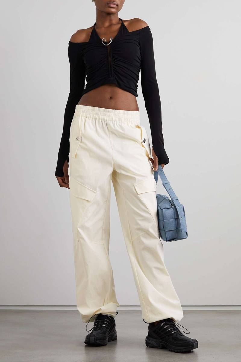 Dion Lee Latch cotton-blend twill tapered cargo pants outlook