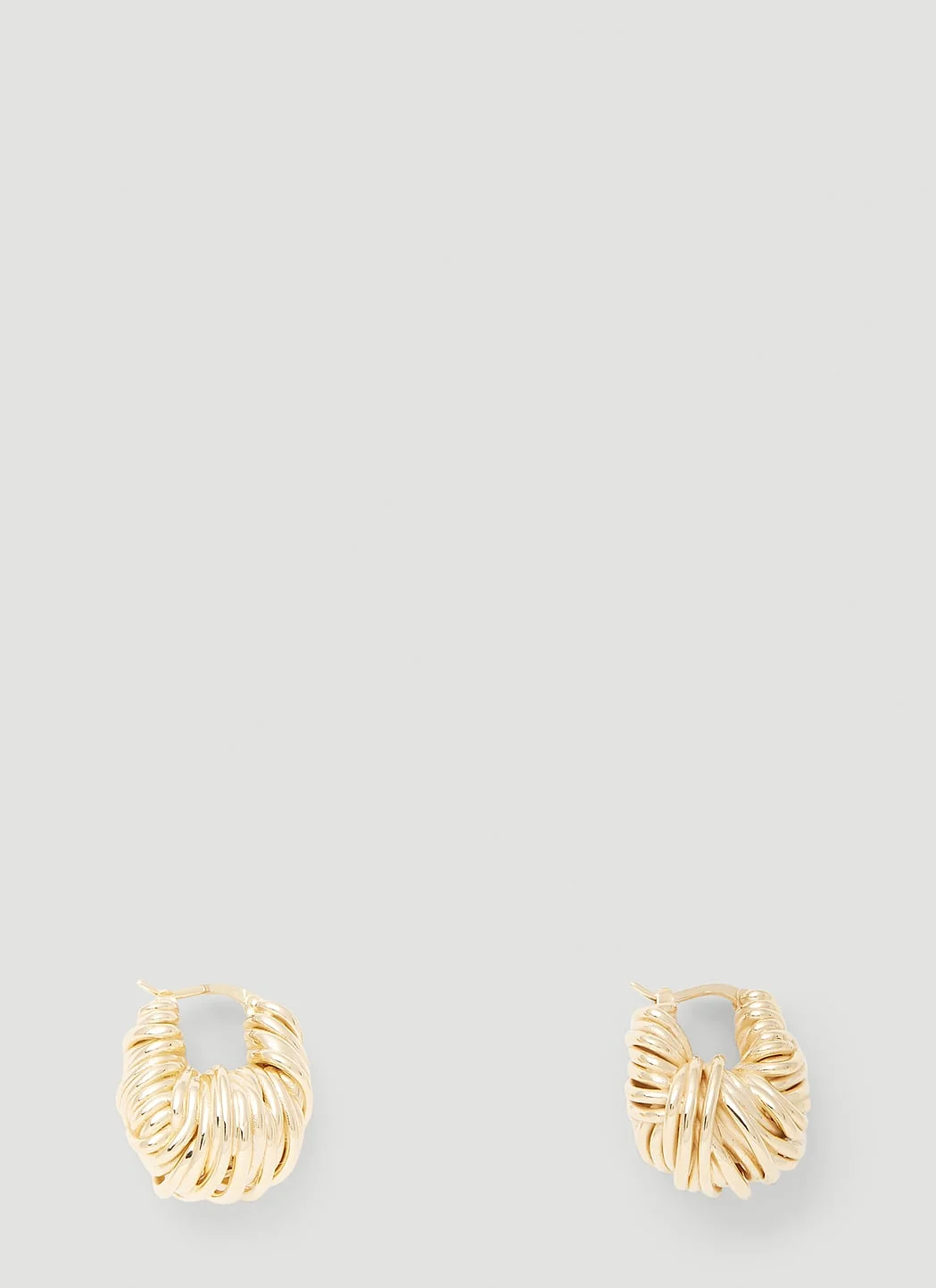 Bottega Veneta Women Twisted Hoop Earrings - 1