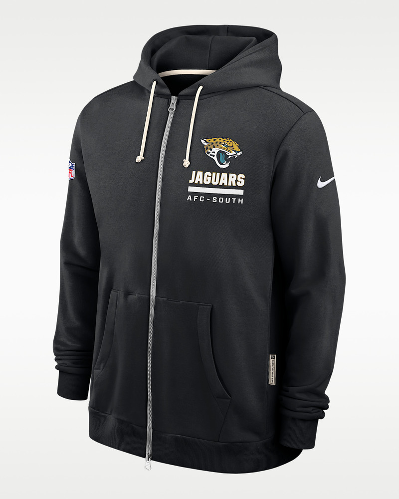 Jacksonville Jaguars Utility Player Sideline Men's Nike Dri-FIT NFL Full-Zip Hoodie 1