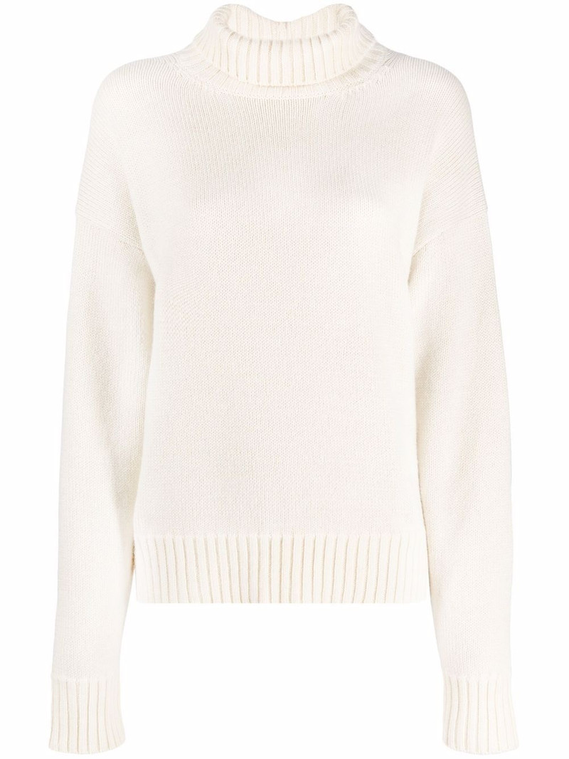 roll neck knitted jumper 1