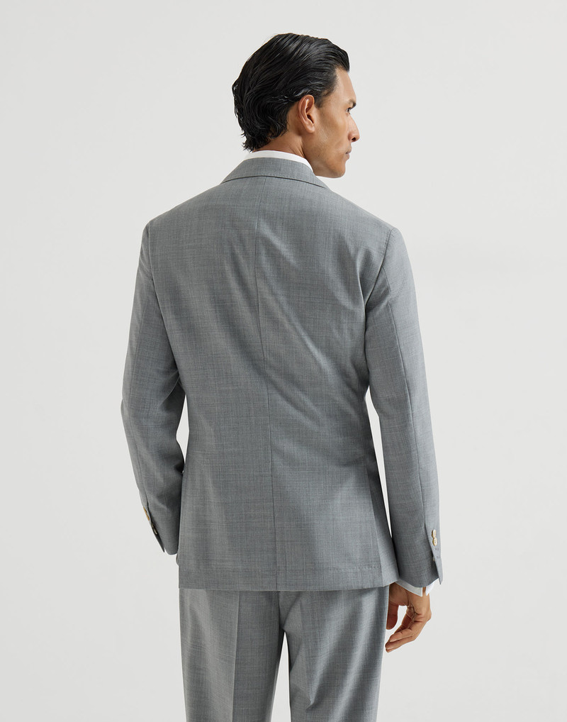 Virgin wool fresco deconstructed blazer with peak lapels 3
