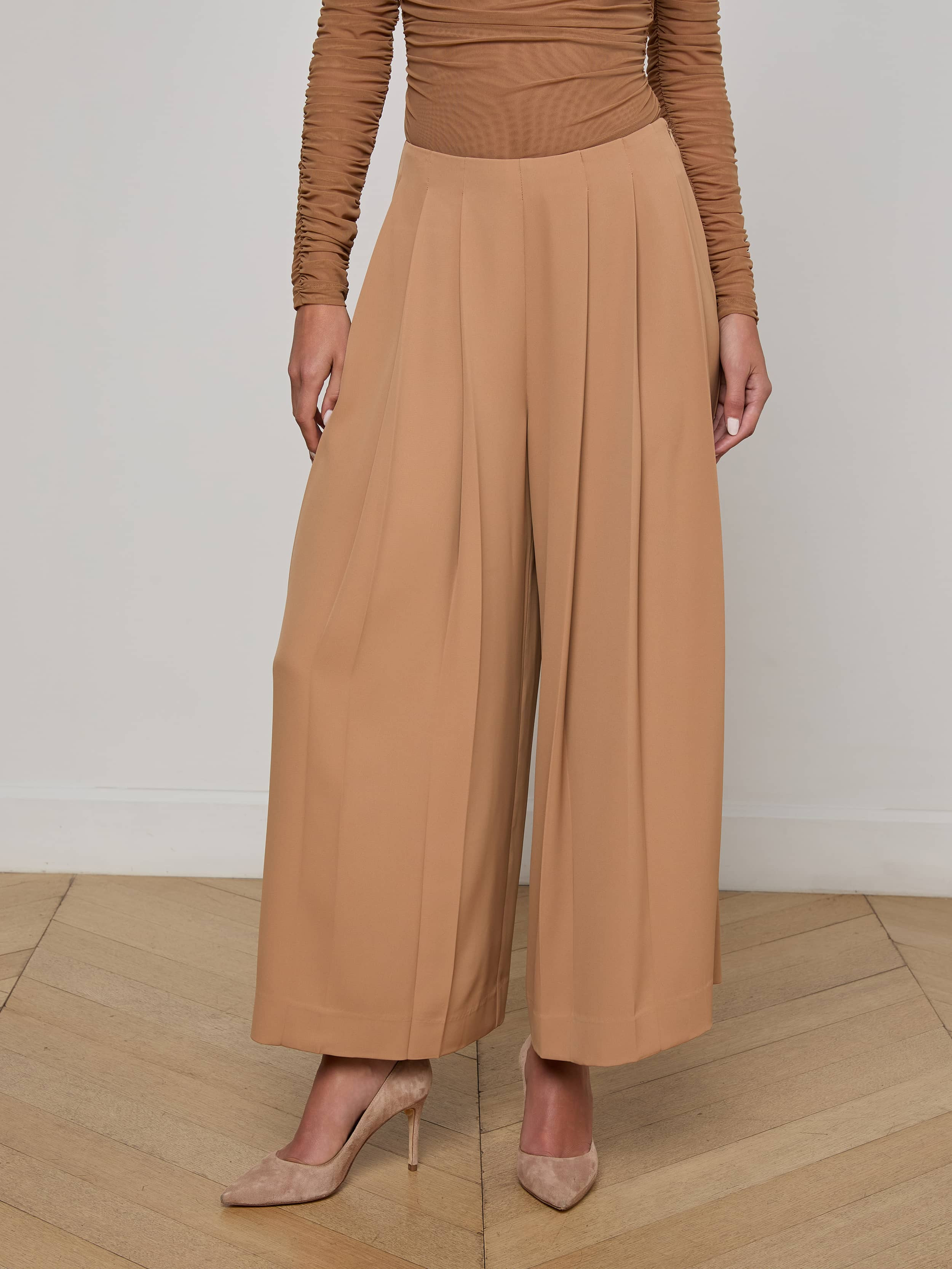 Novalynn Cropped Pleated Pant - 3