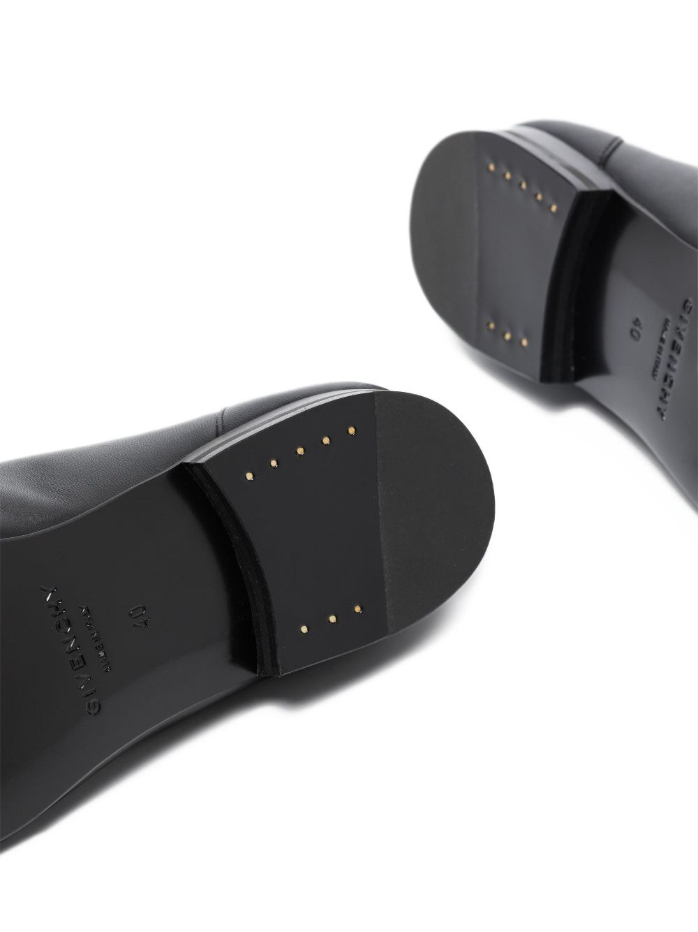 G Chain leather loafers - 4