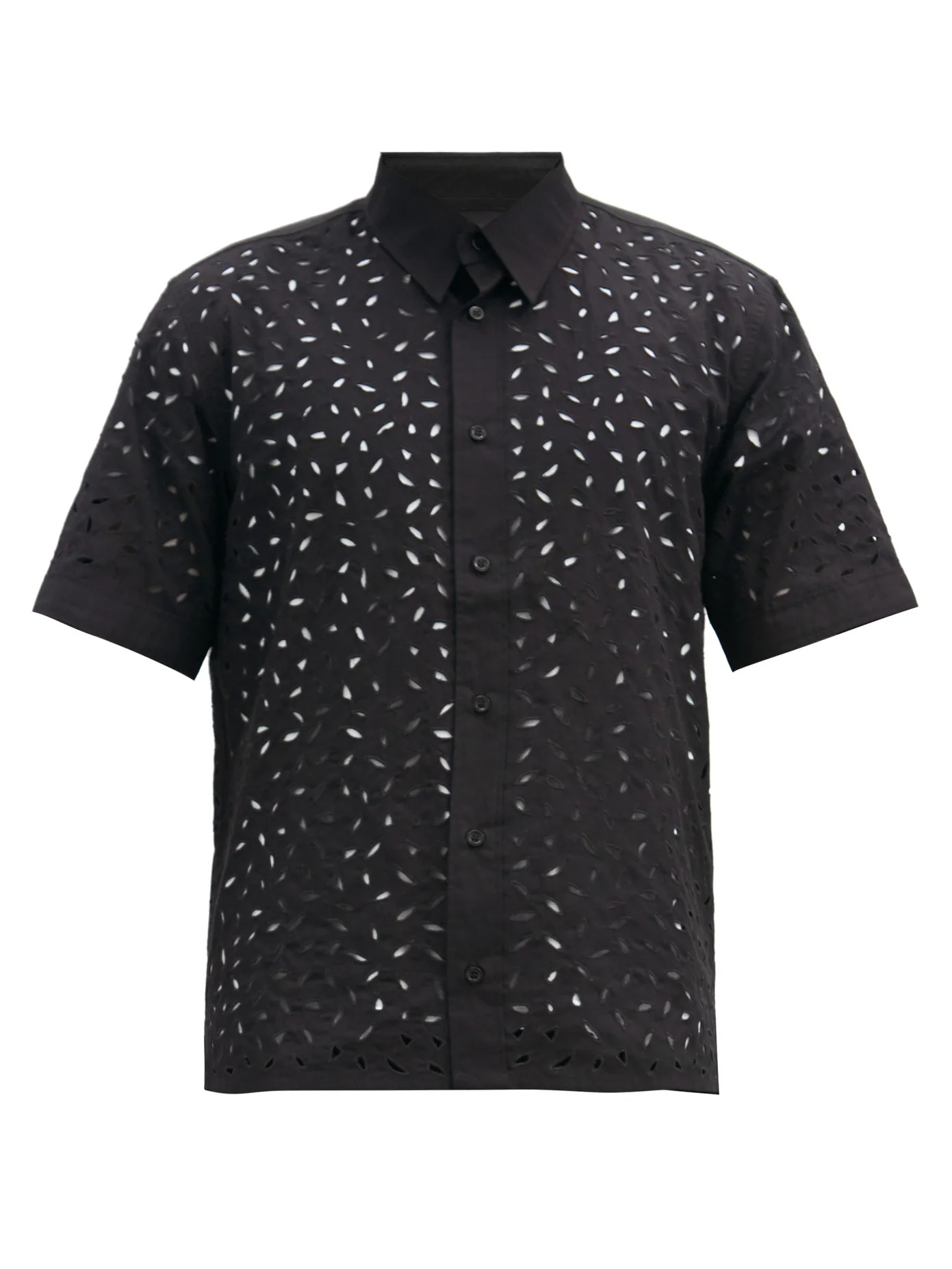 Broderie-anglaise cotton shirt - 1