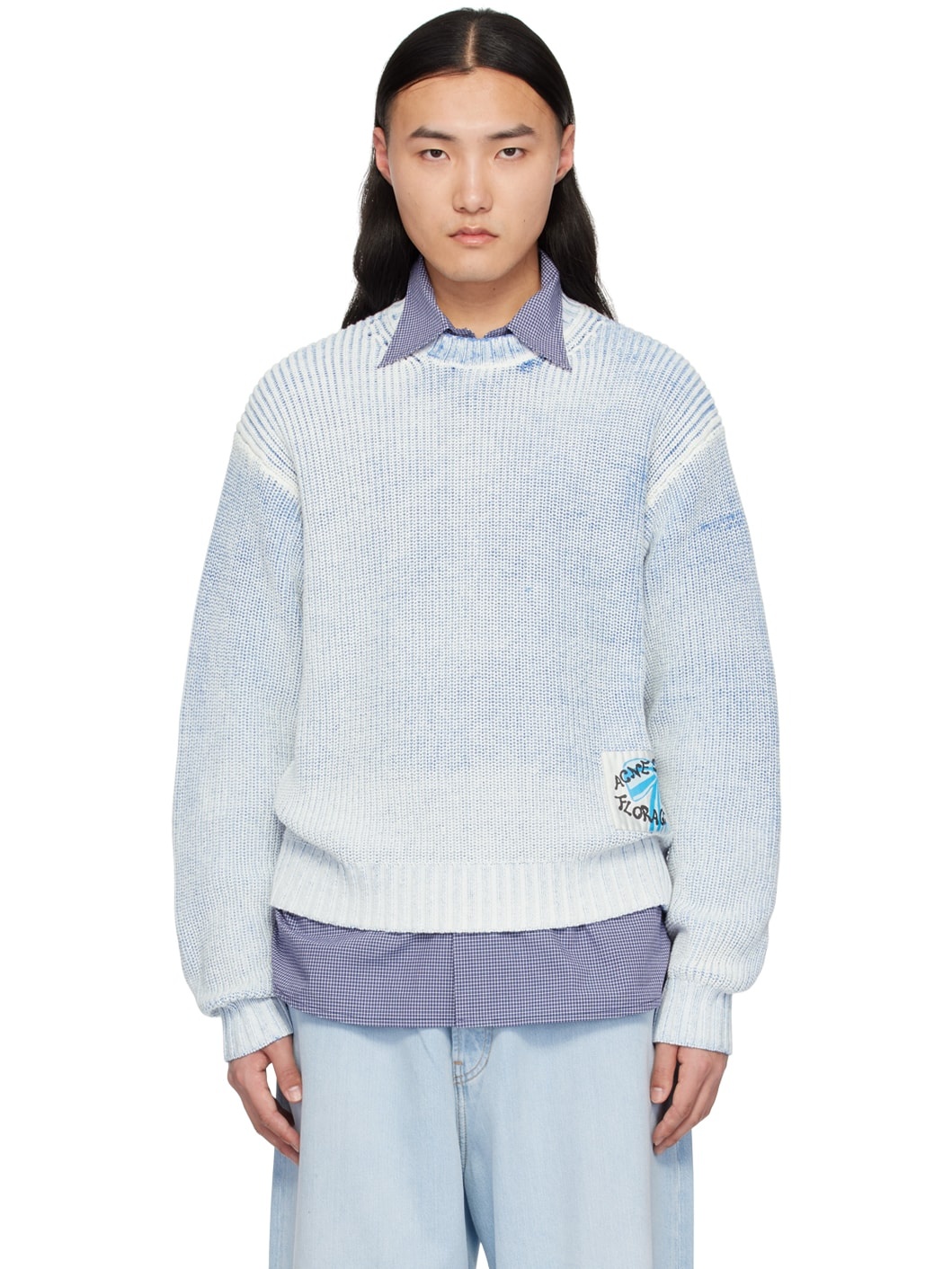 Blue Patch Sweater - 1