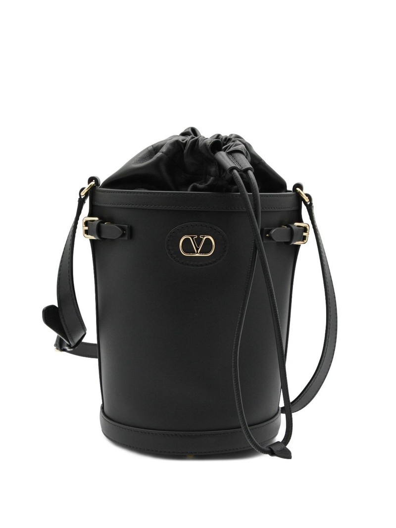 logo-buckle bucket bag 1