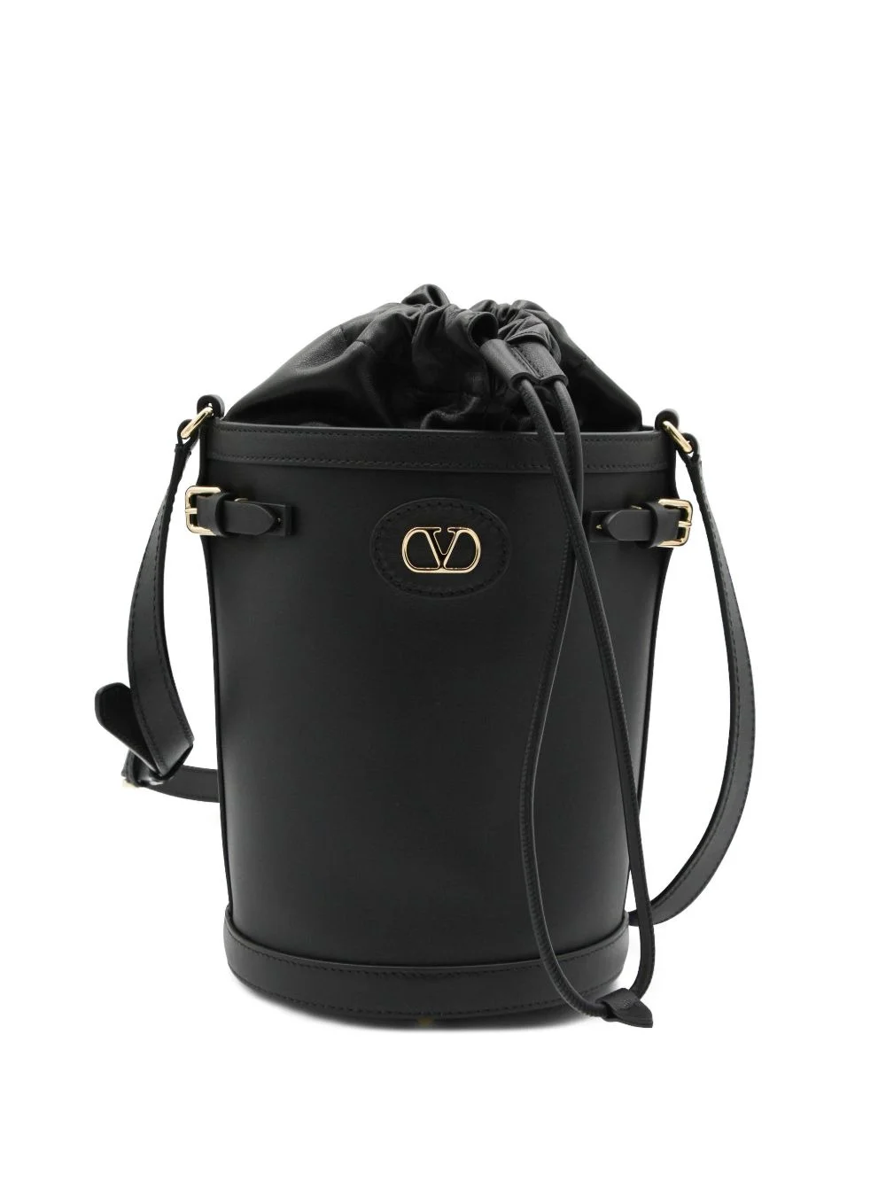 logo-buckle bucket bag - 1