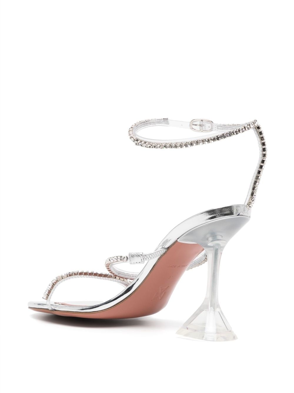 Gilda Glass crystal-embellished 110mm sandals - 3