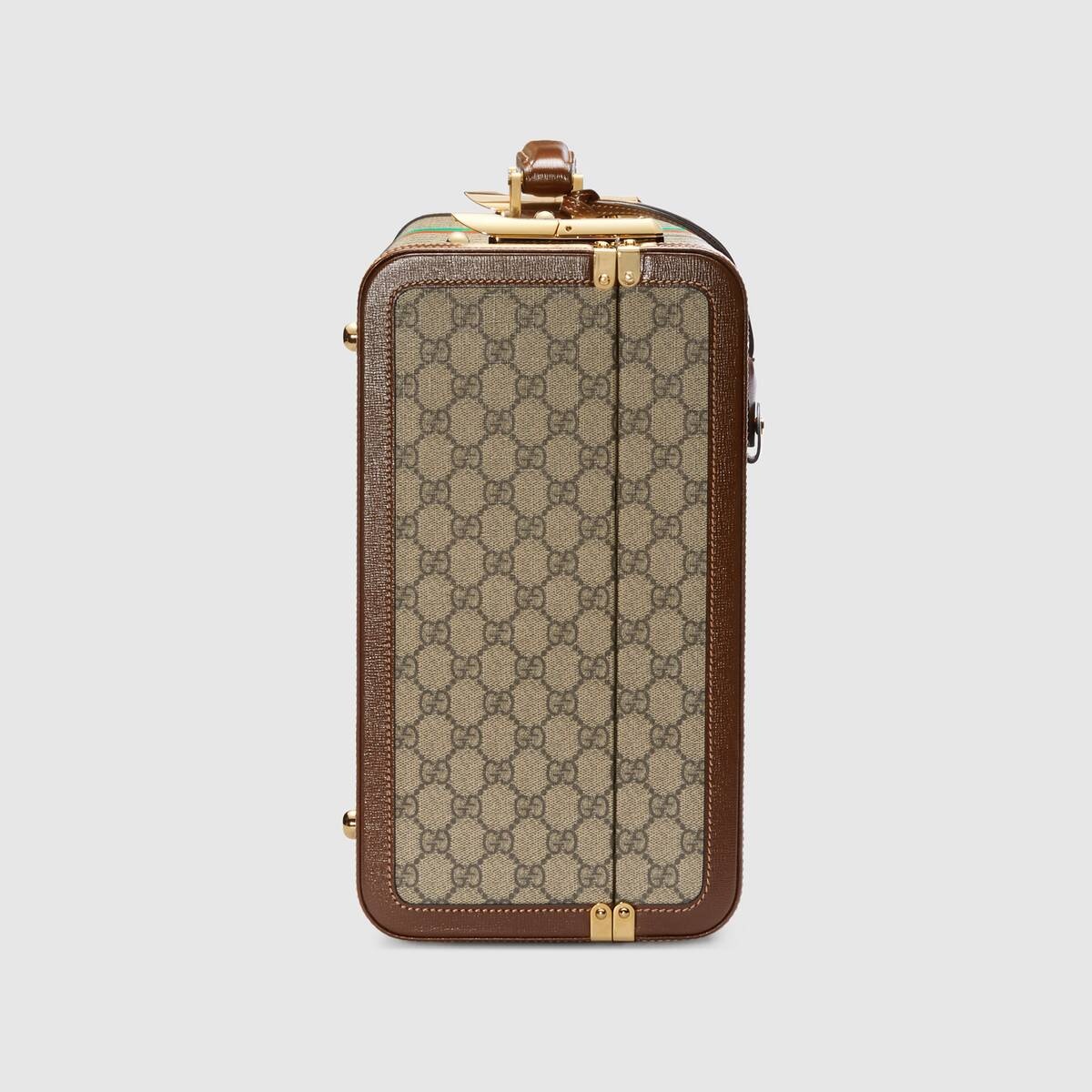 'Fake/Not' print medium suitcase - 4