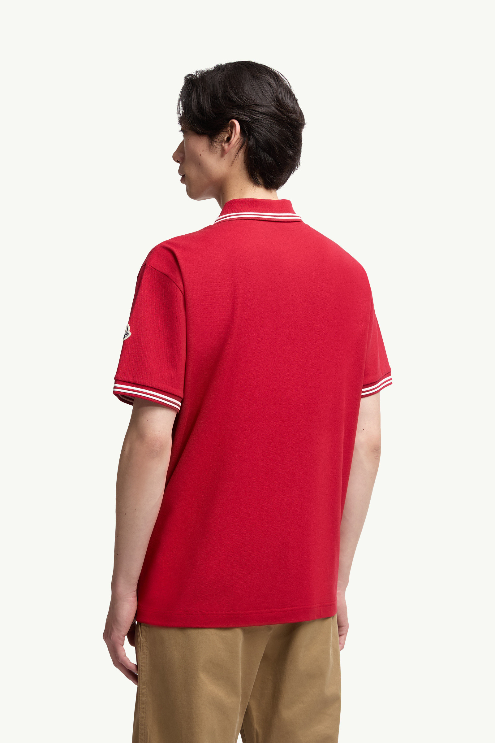 Embroidered Logo Cotton Piquet Polo Shirt - 5