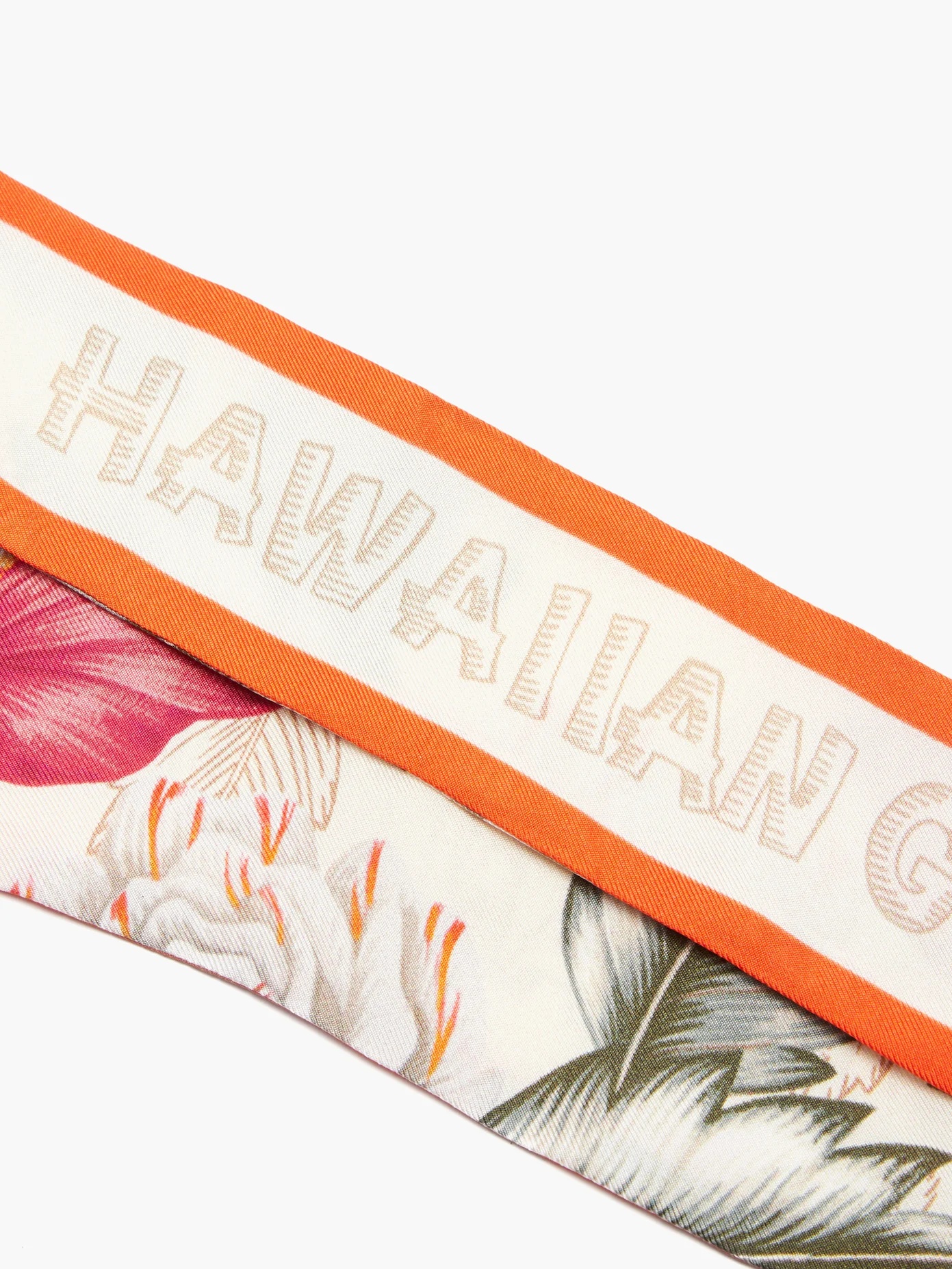 Hawaiian-print silk scarf - 2