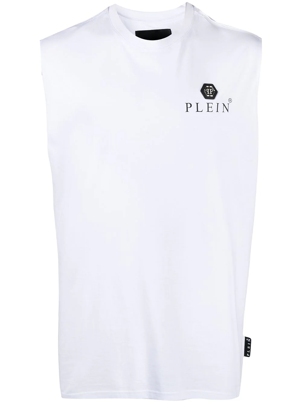 logo plaque printed vest top - 1