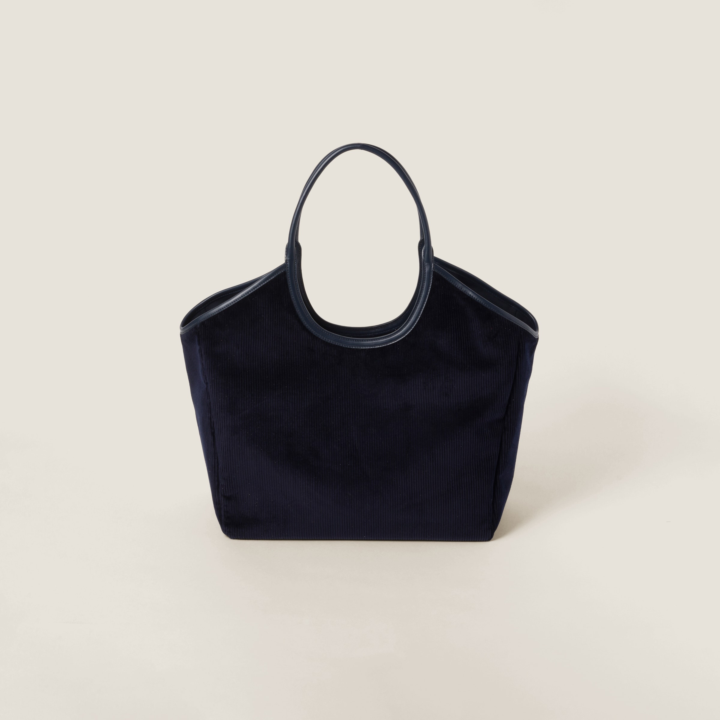 MiuMiu＊IVY corduroy shopping bag ショッピングバッグ＊送料込 MiuMiu直営店】送料込 IVY コーデュロイ ショッピングバッグ