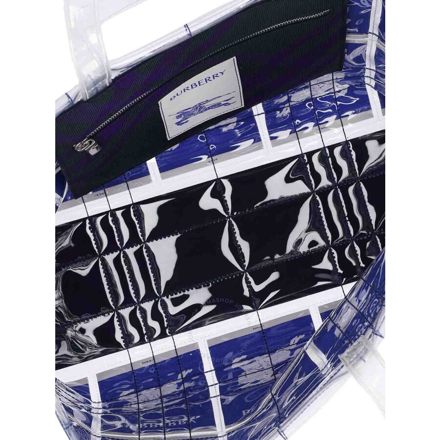 Burberry Equestrian Knight Logo Printed Transparent Tote Bag - 3