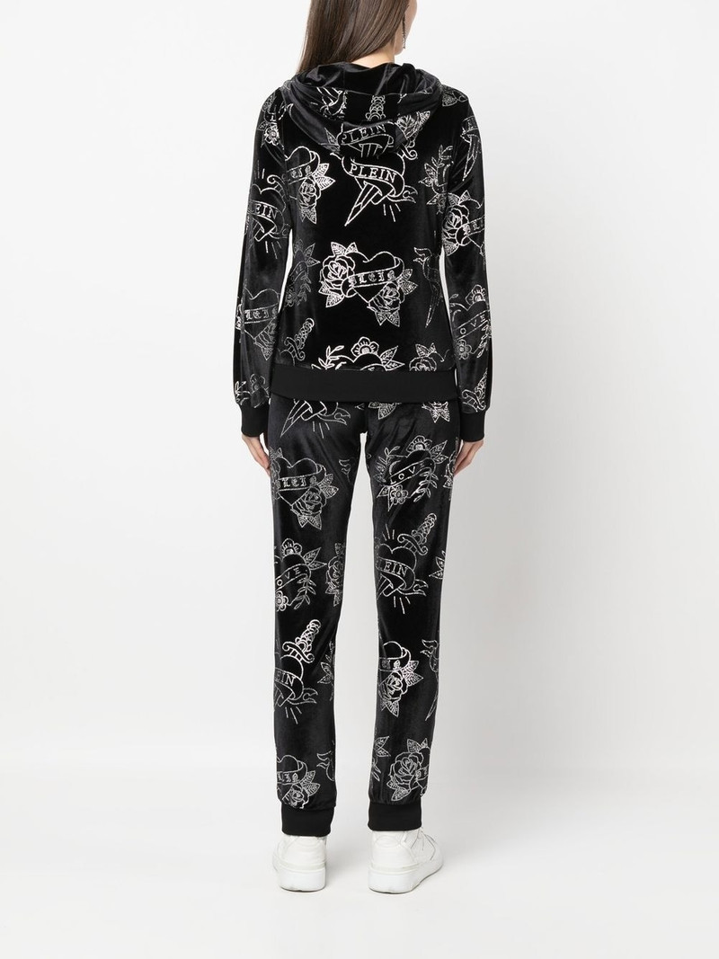 heart velvet tracksuit set 4
