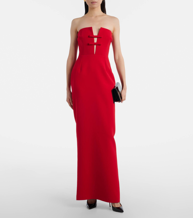 THE NEW ARRIVALS ILKYAZ OZEL Noa bow-detail strapless gown outlook