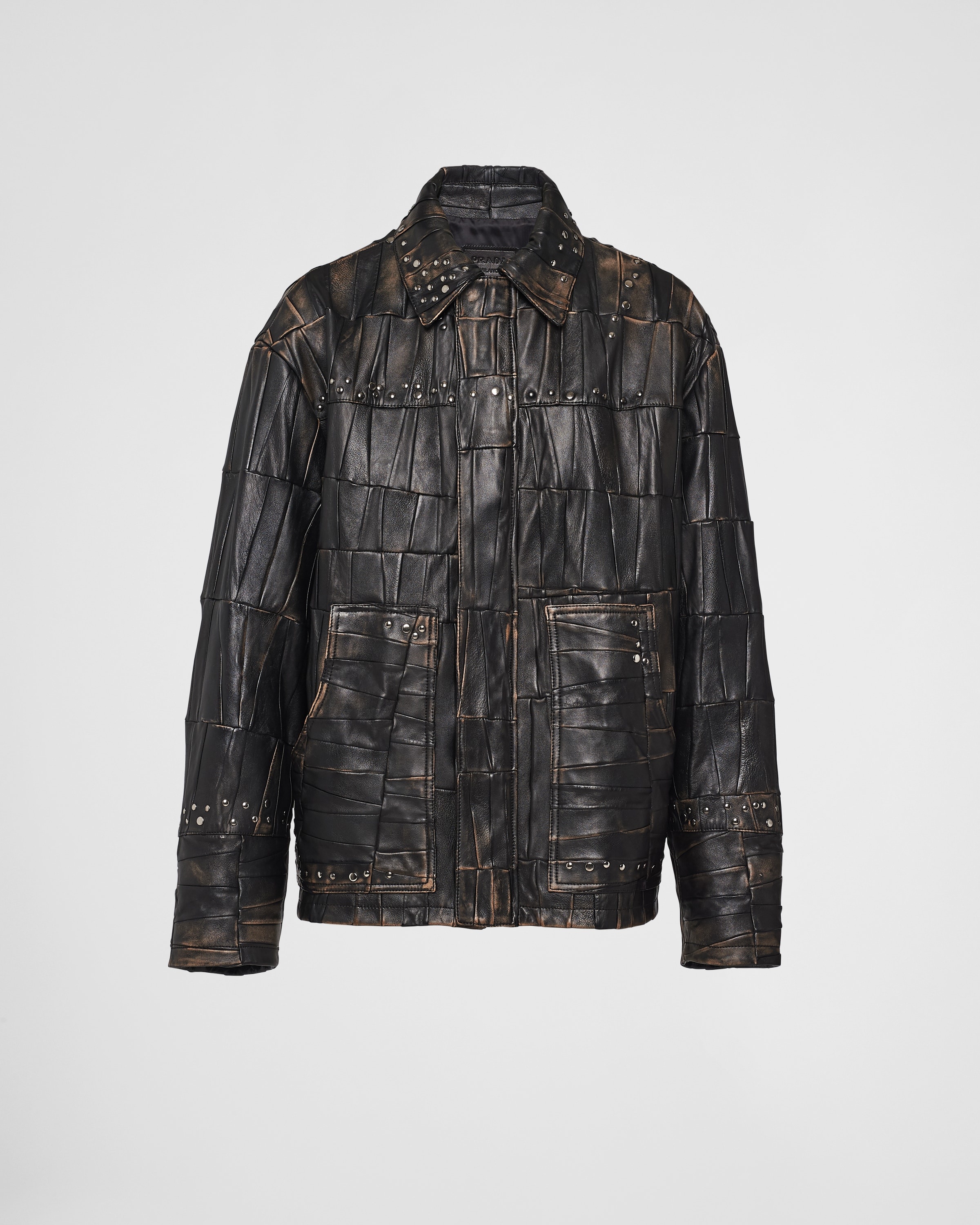 Prada Studded leather jacket | prada | REVERSIBLE