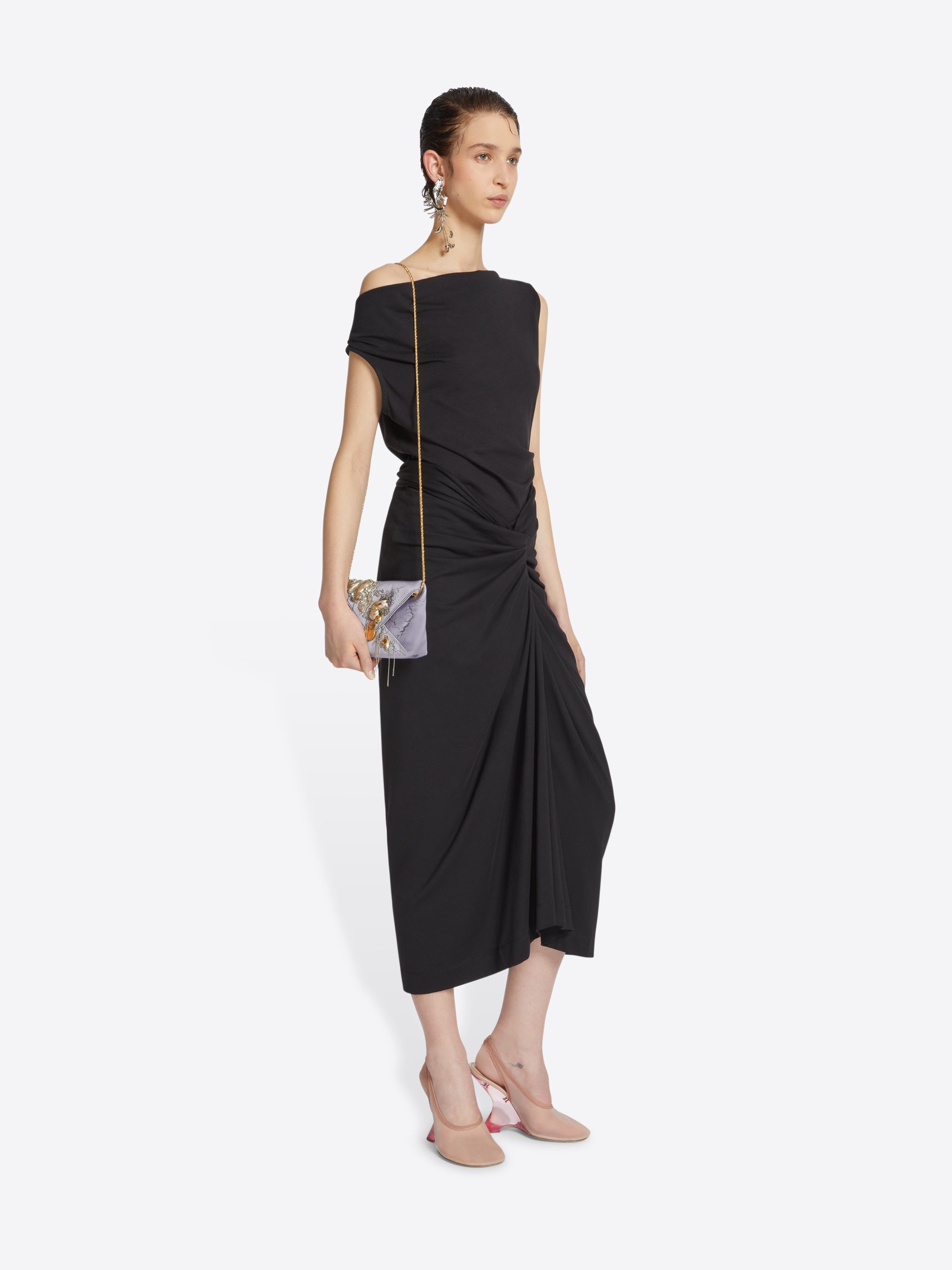 KNOTTED JERSEY SKIRT - 3