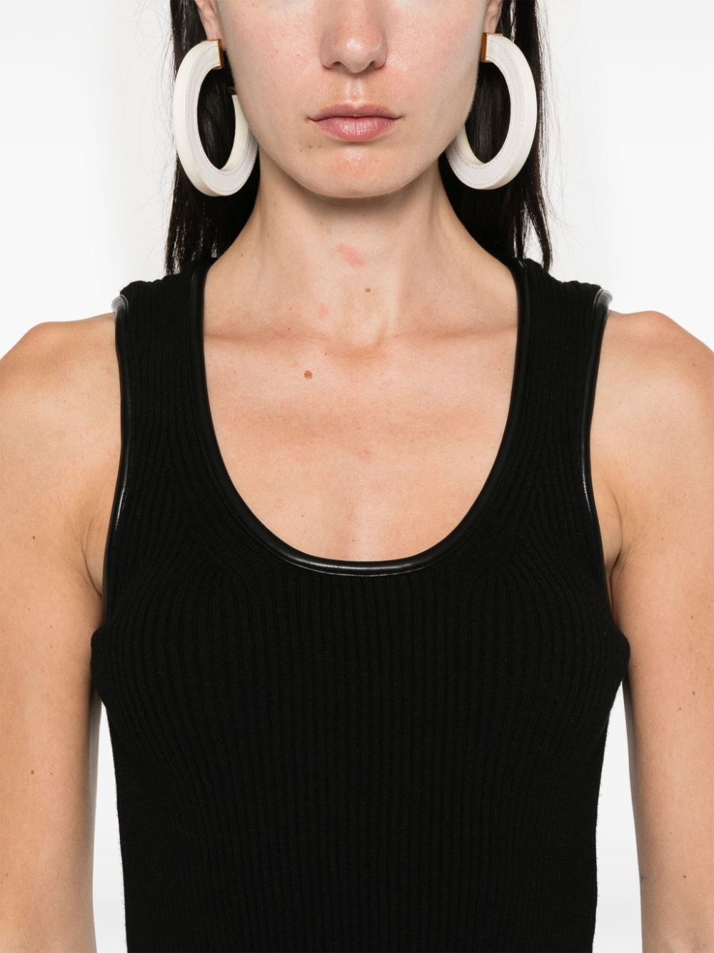 fine-ribbed tank top - 5