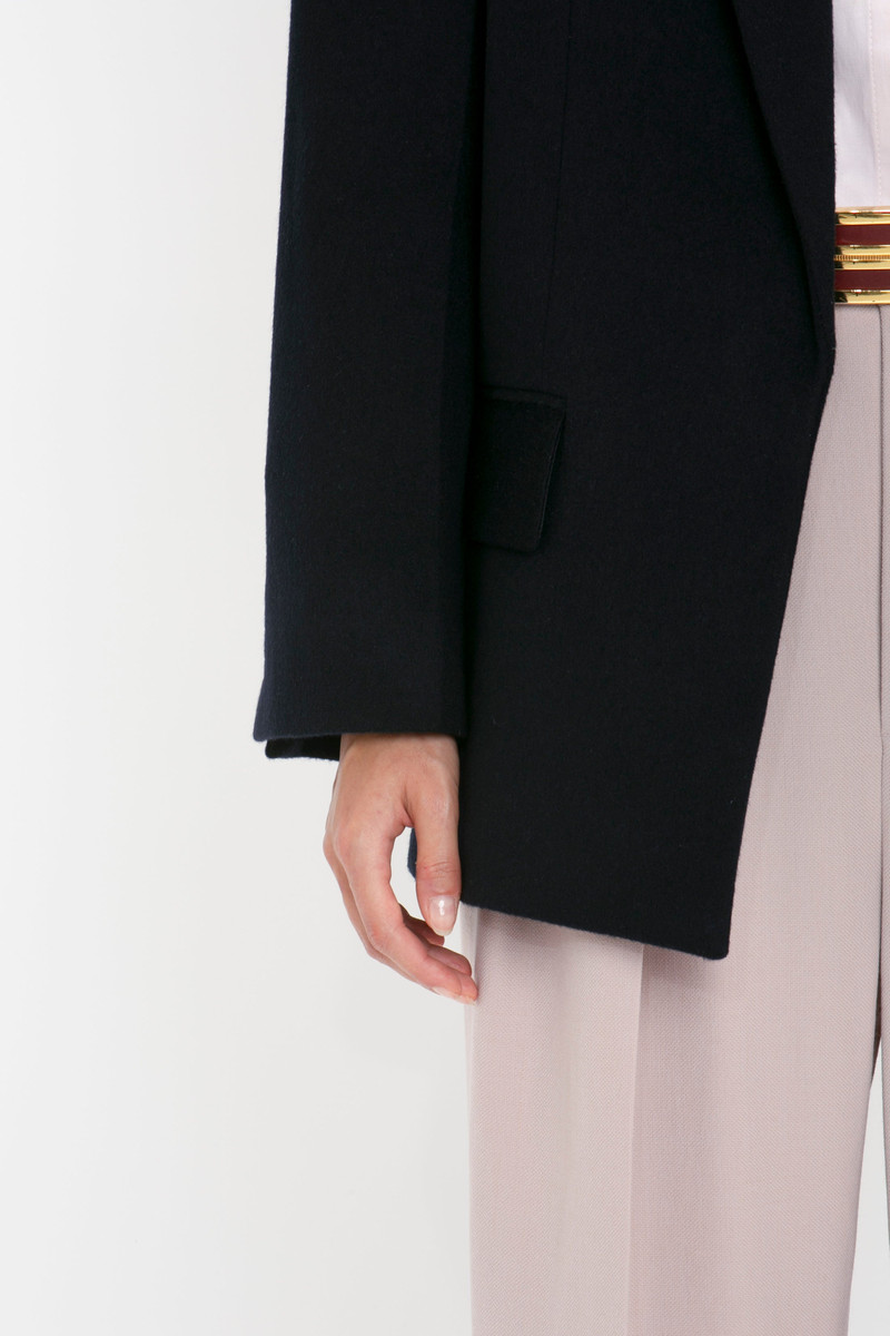 Peak Lapel Jacket In Midnight 5