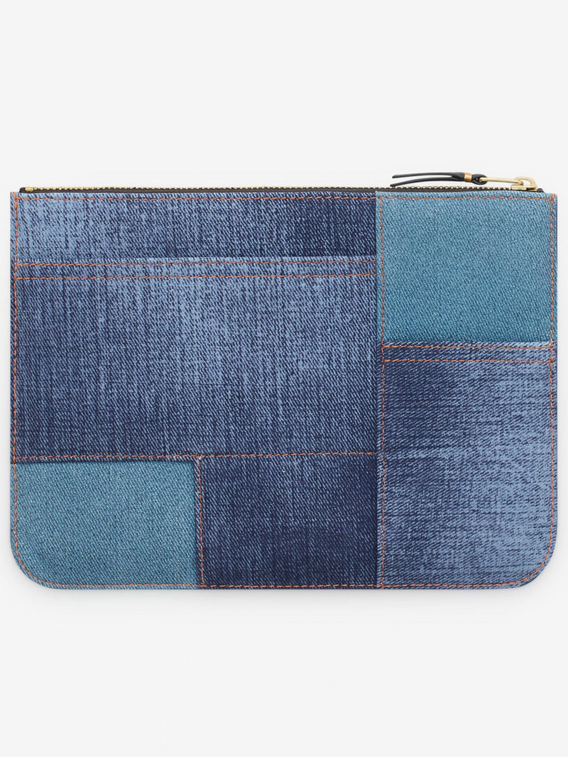 Comme Des Garçons SA5100DP DENIM POCKET WALLET - BLUE DENIM outlook