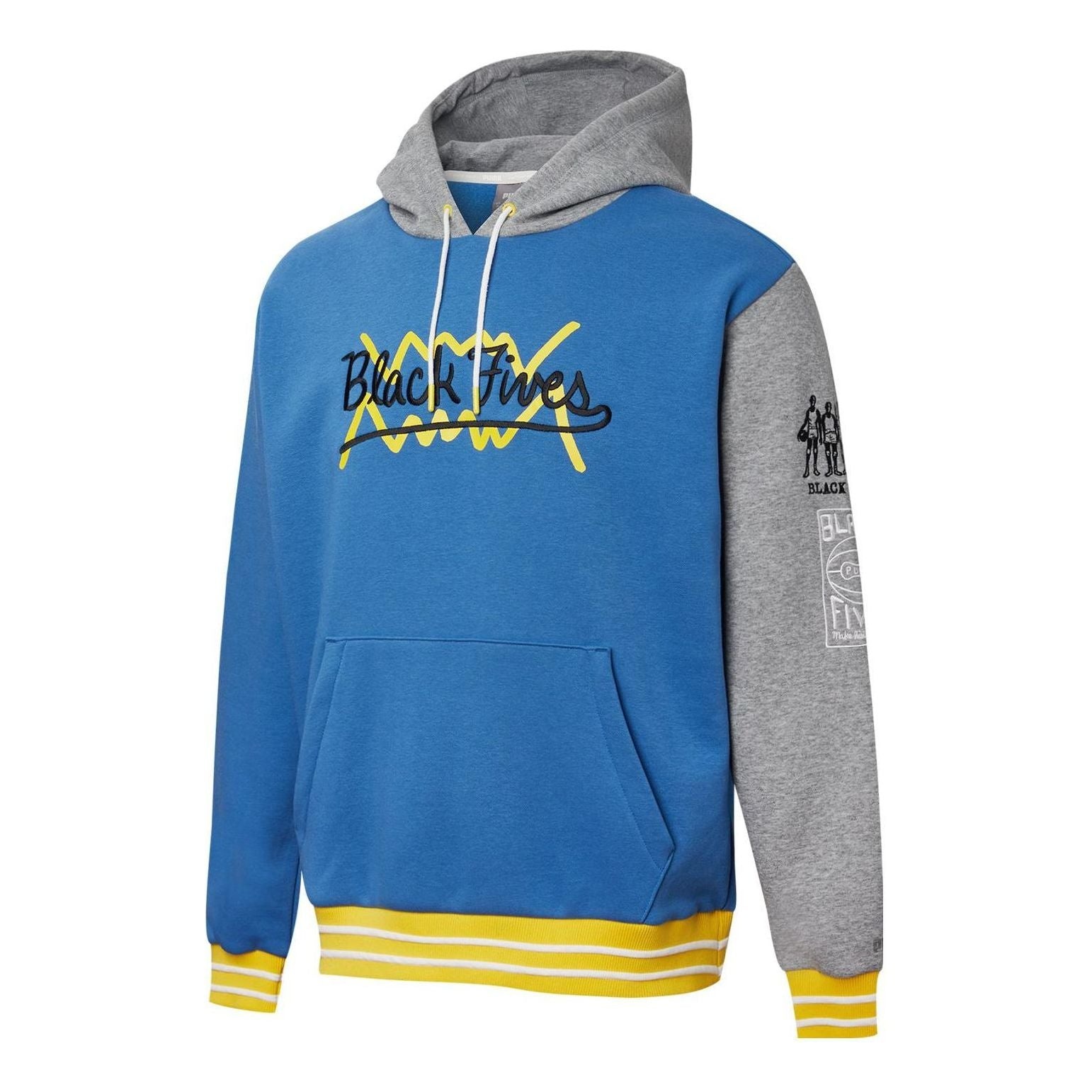 Puma x Black Fives Basketball Hoodie 'Blue Grey Yellow Black' 532263-02 - 1