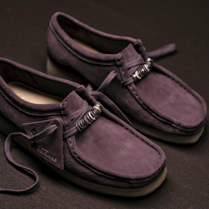 Wallabee Plum Suede 10