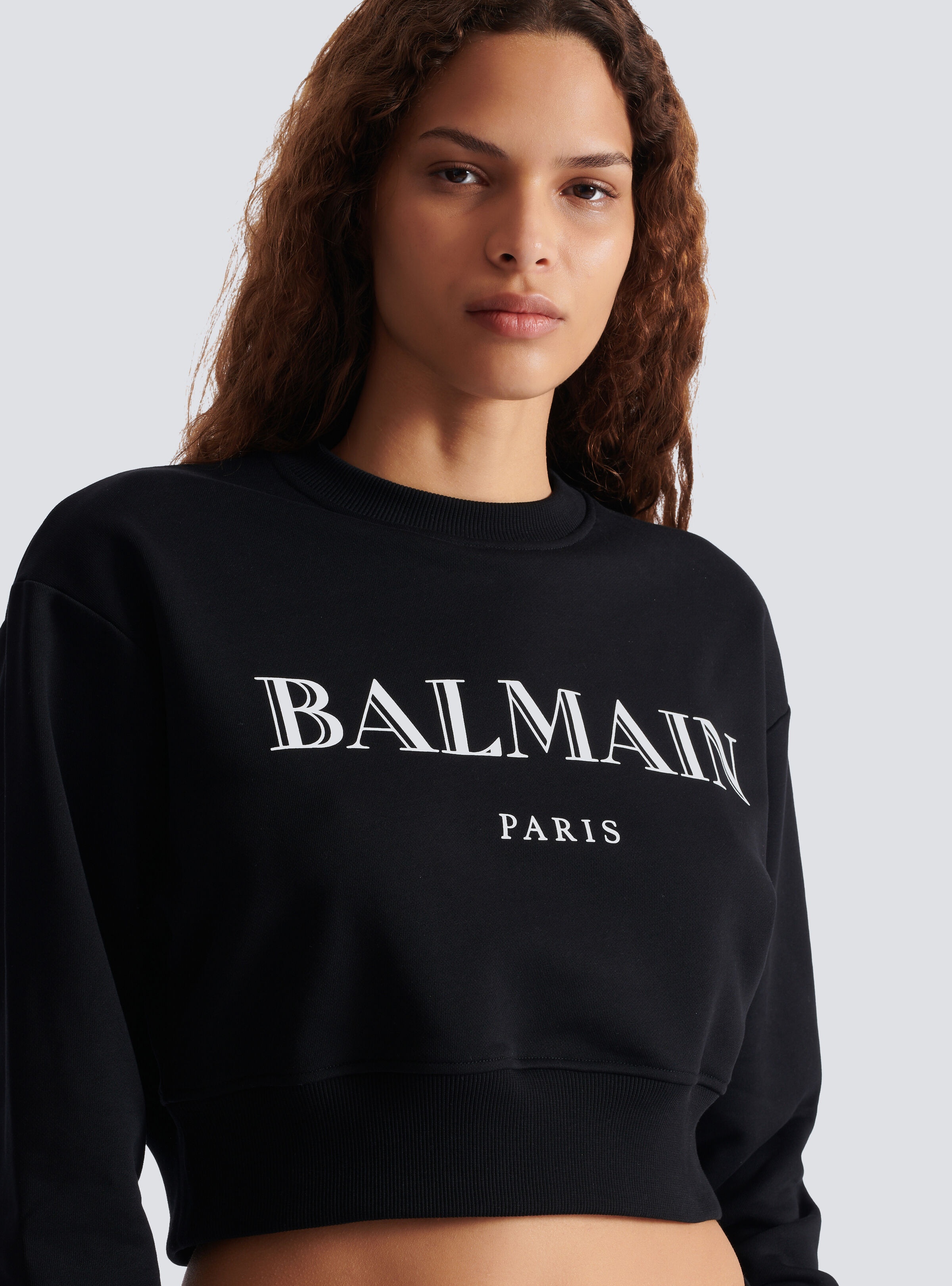 Printed Balmain crew-neck sweatshirt - 7