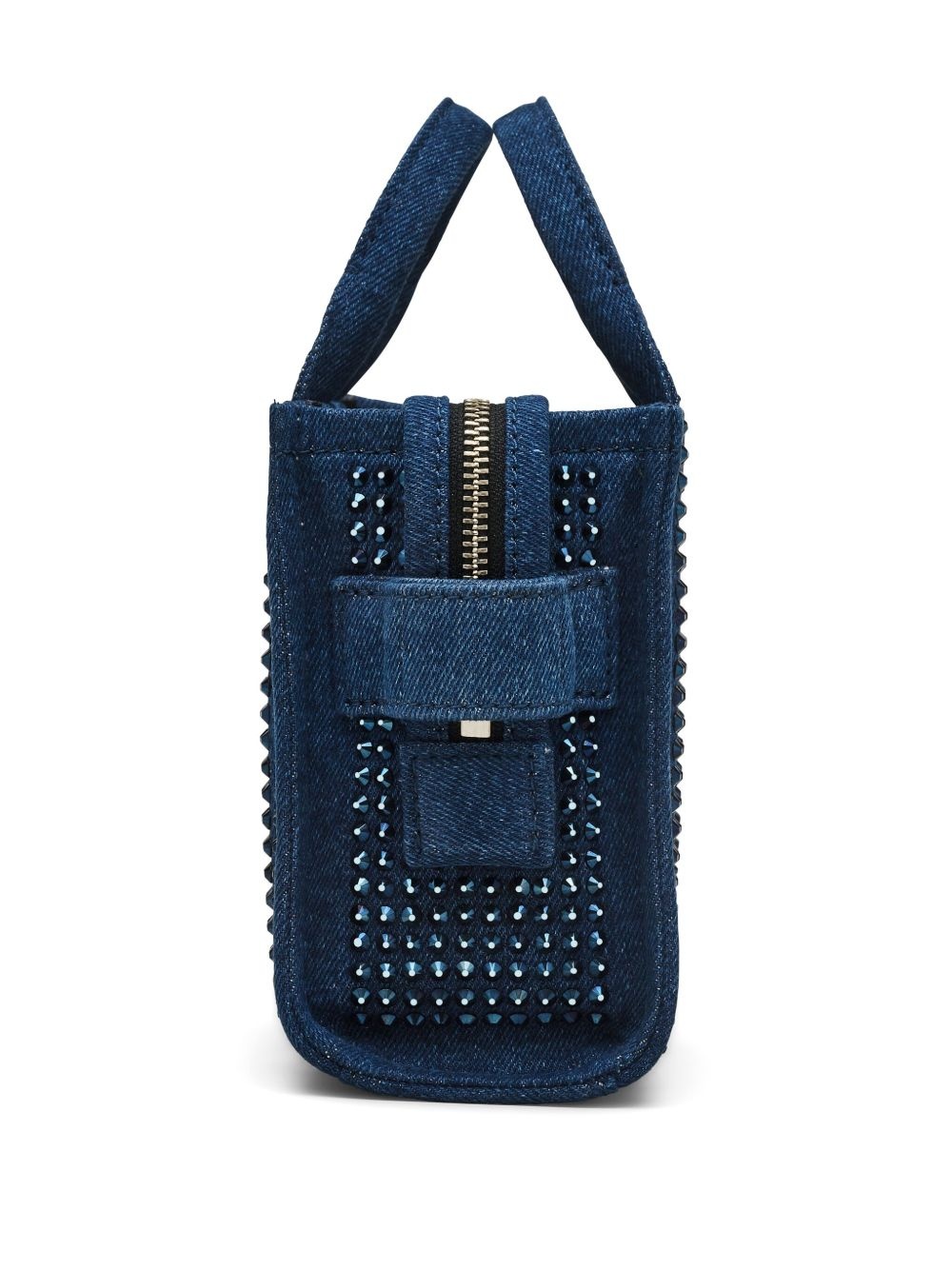 The Crossbody Crystal Denim Tote bag - 5