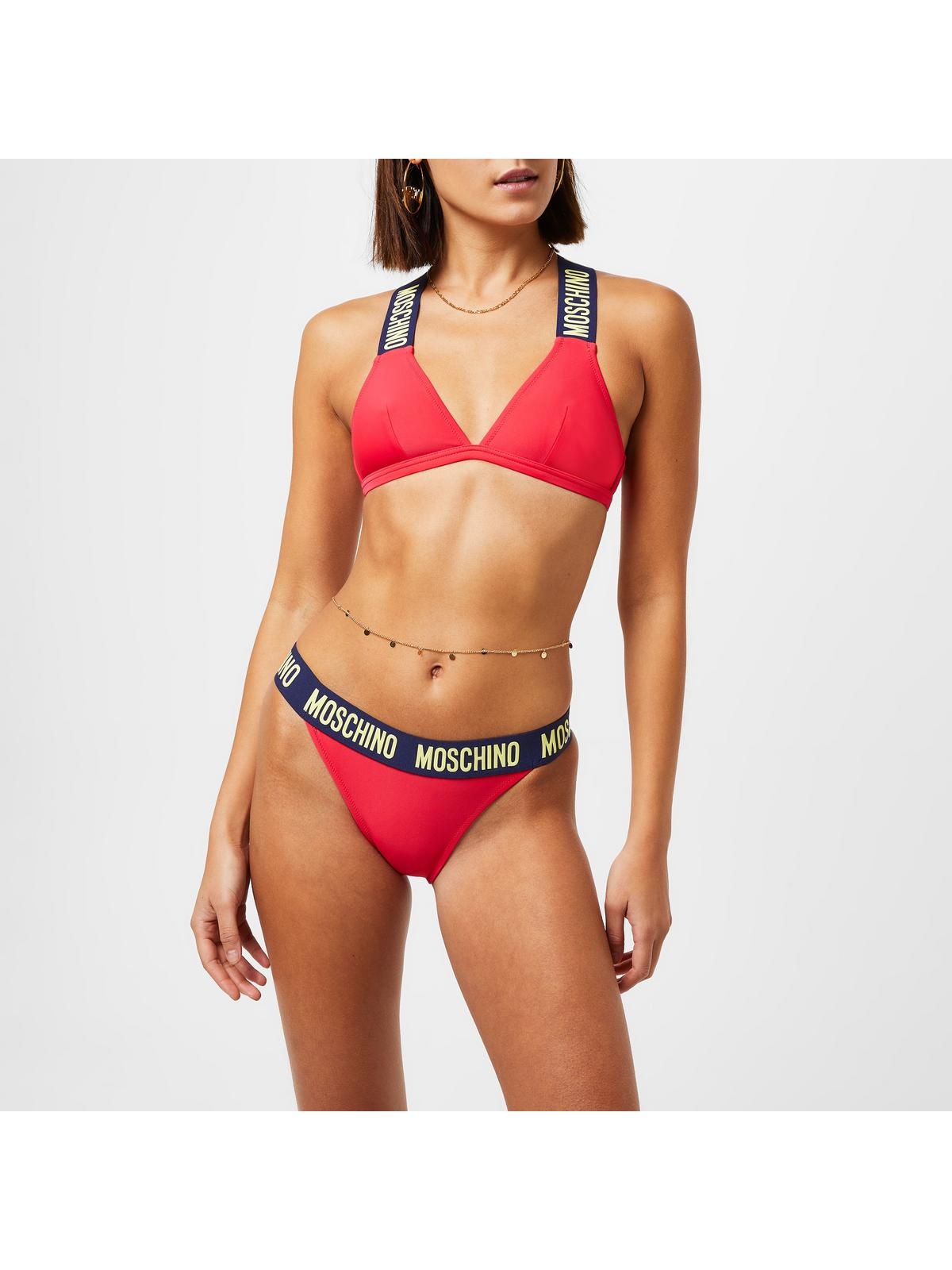 Moschino LOGO BIKINI TOP cruisefashion REVERSIBLE