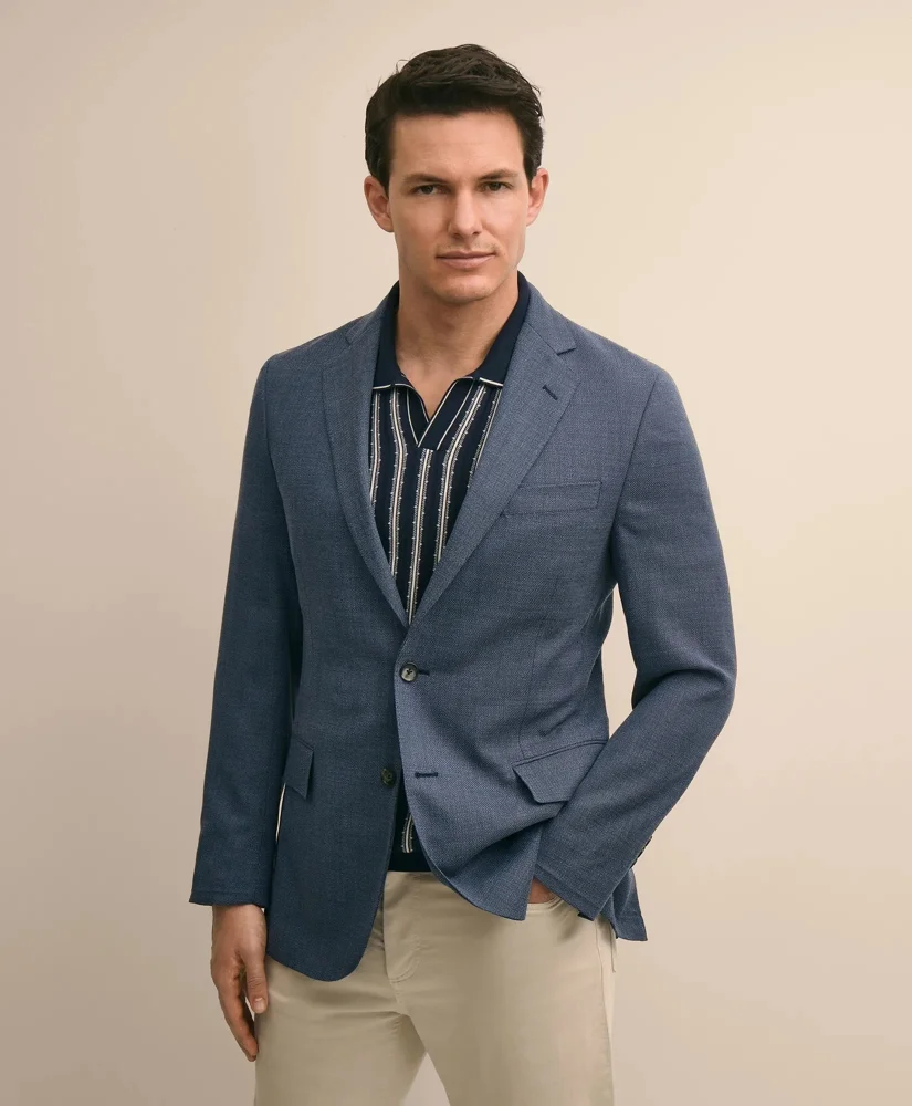 Classic Fit Wool Hopsack Sport Coat - 1