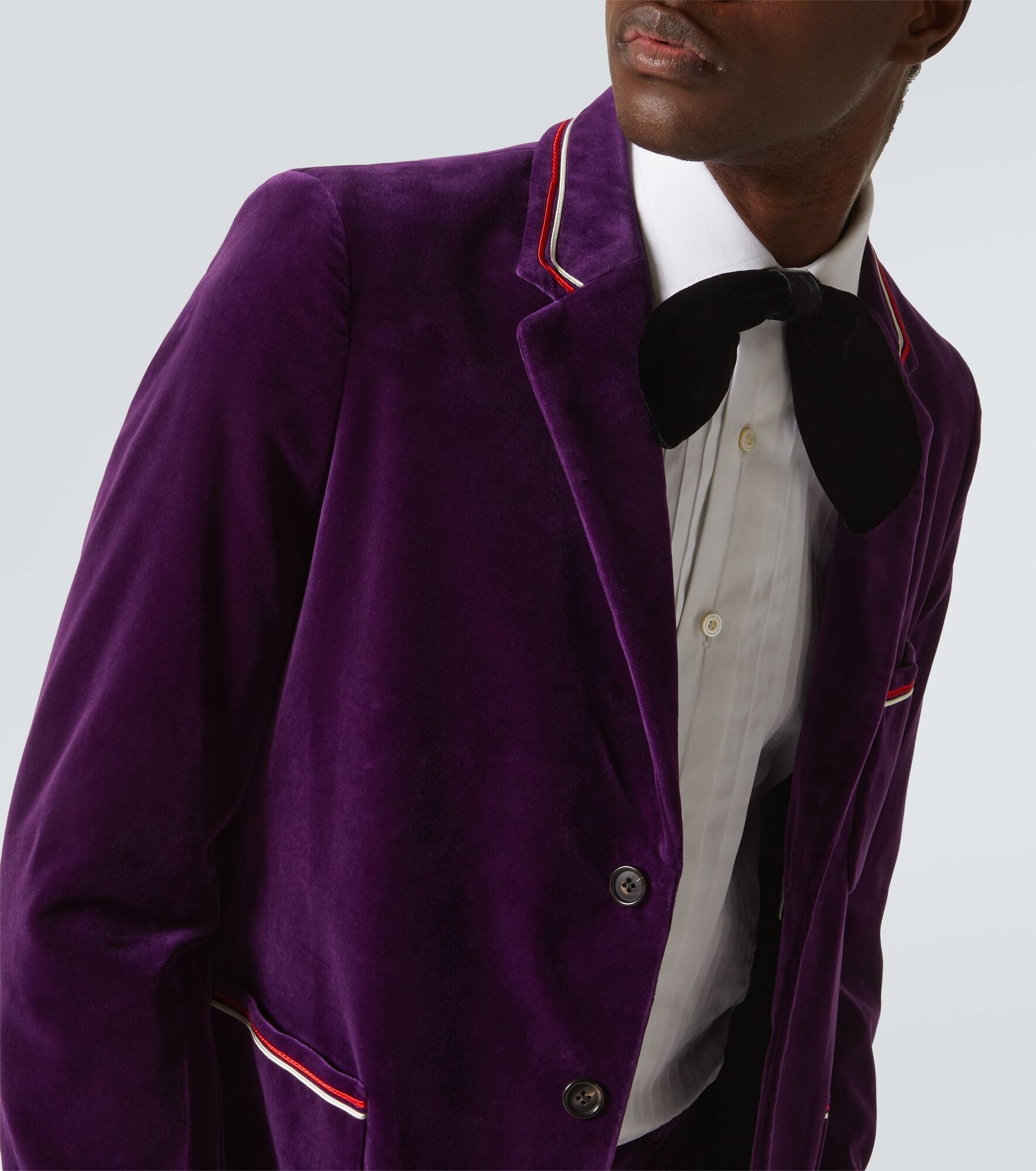 Showcase cotton velvet blazer - 5