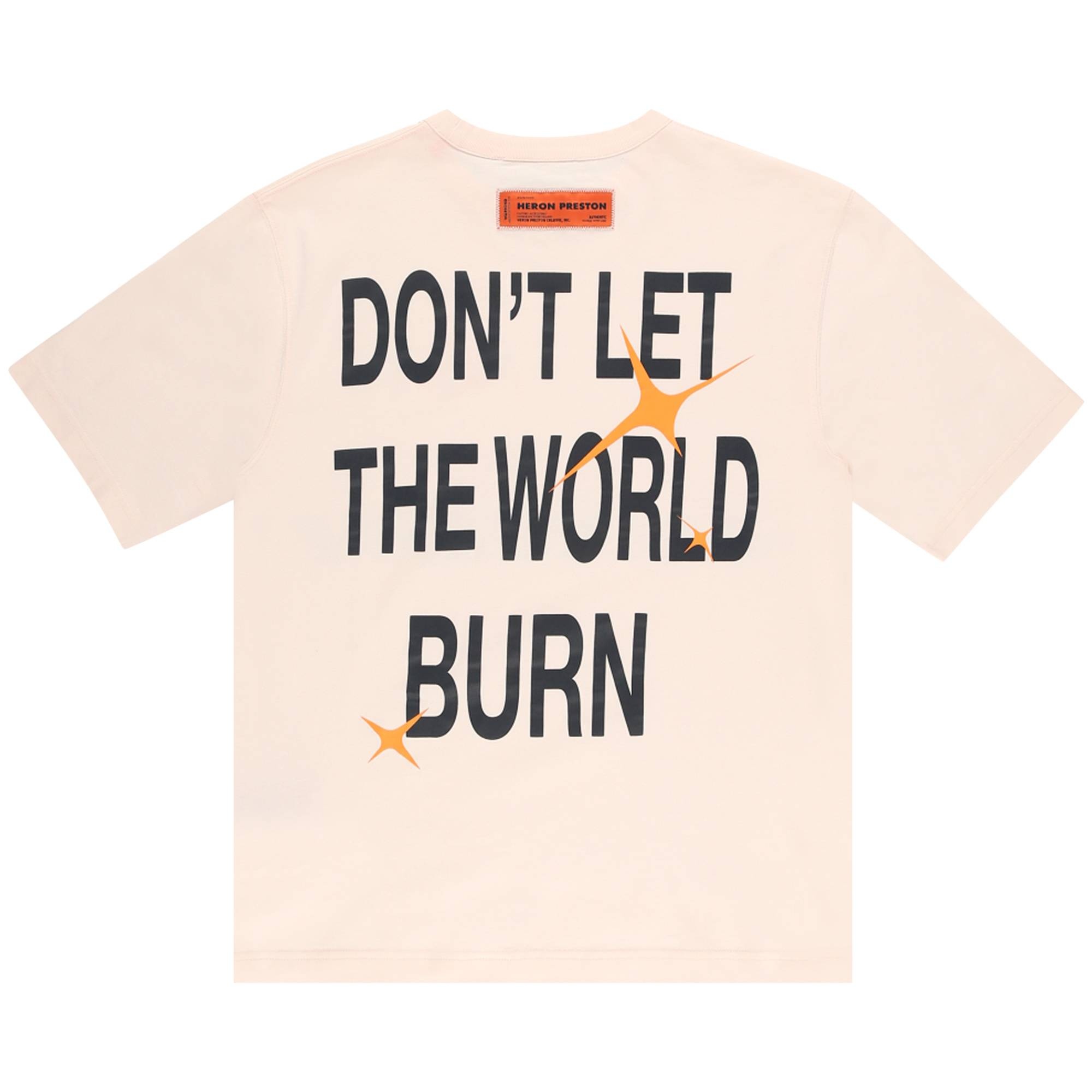 Heron Preston Globe Burn T-Shirt 'Pink' - 2