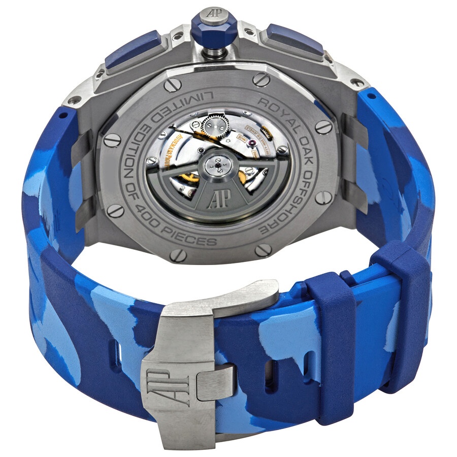 Audemars Piguet Royal Oak Offshore 44mm Camouflage Chronograph Blue Dial Men's Watch 26400SO.OO.A335 - 3