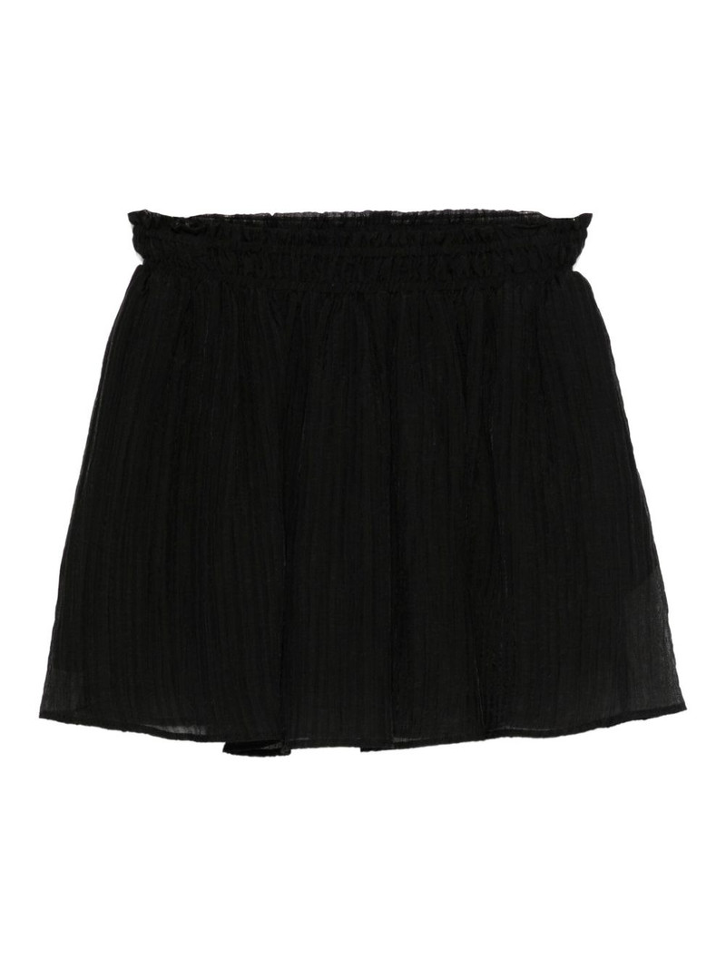 elasticated-waist pleated skirt 1