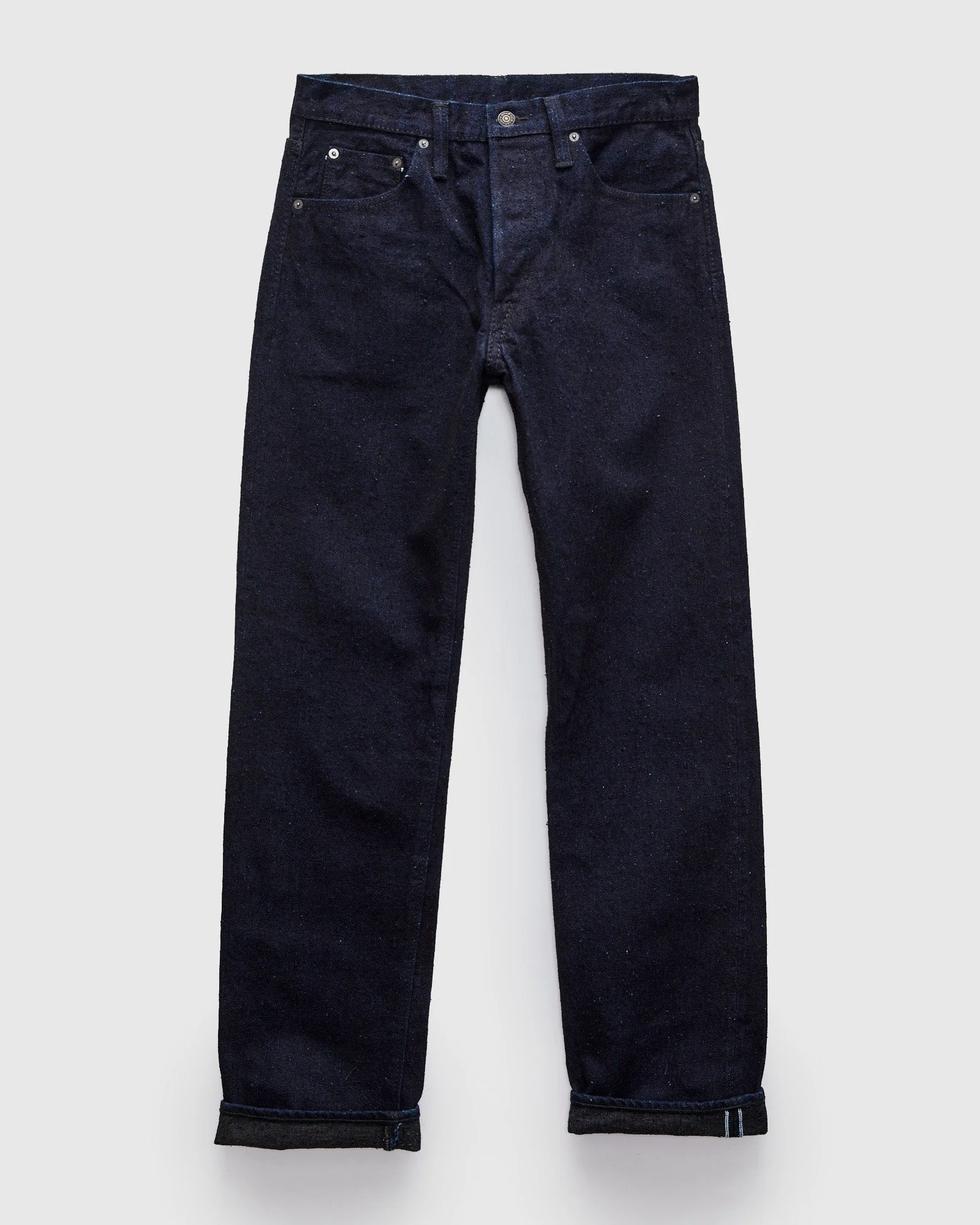 "Indigo x Sumi" 16oz Rinsed Double Nep Selvedge Denim - Regular Straight Fit - 1