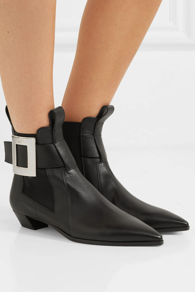 Roger Vivier Dolly embellished leather Chelsea boots  outlook