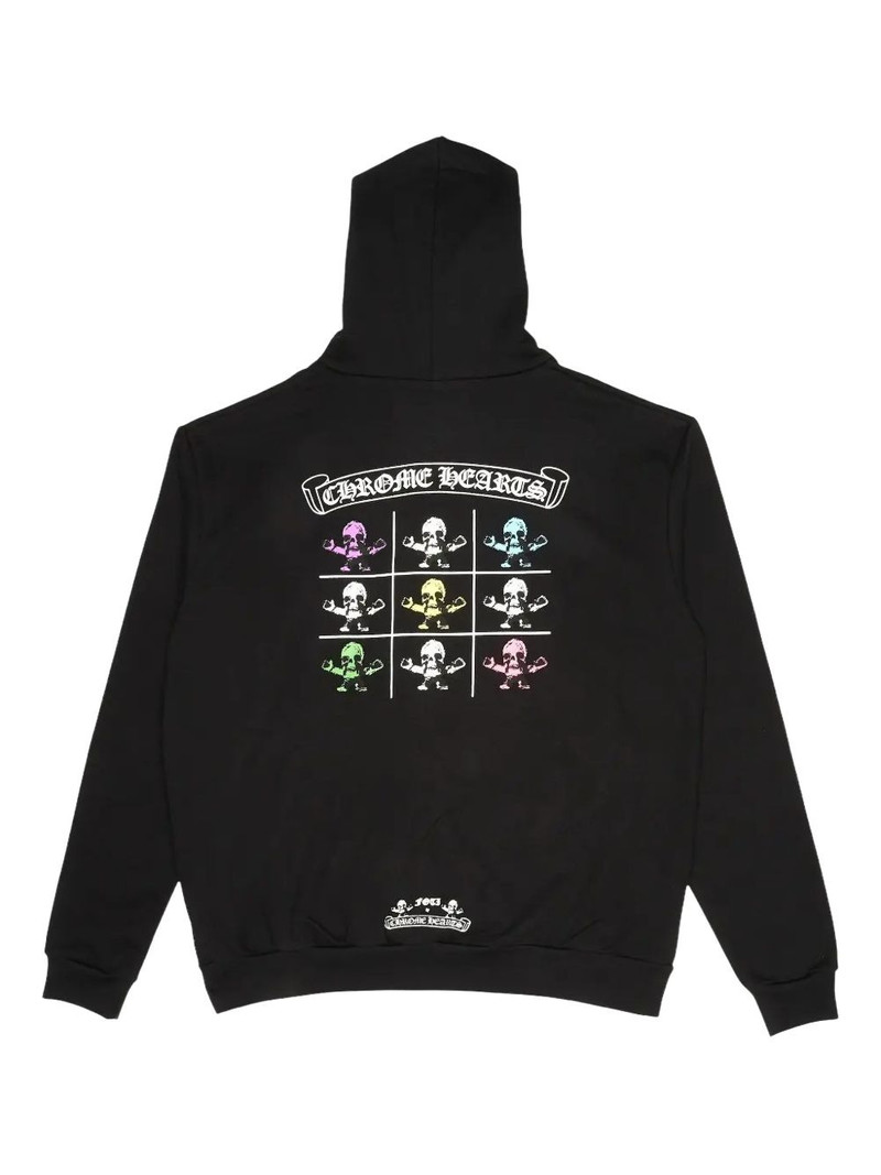 Chrome Hearts Foti Tic Tac Toe zip-up hoodie outlook