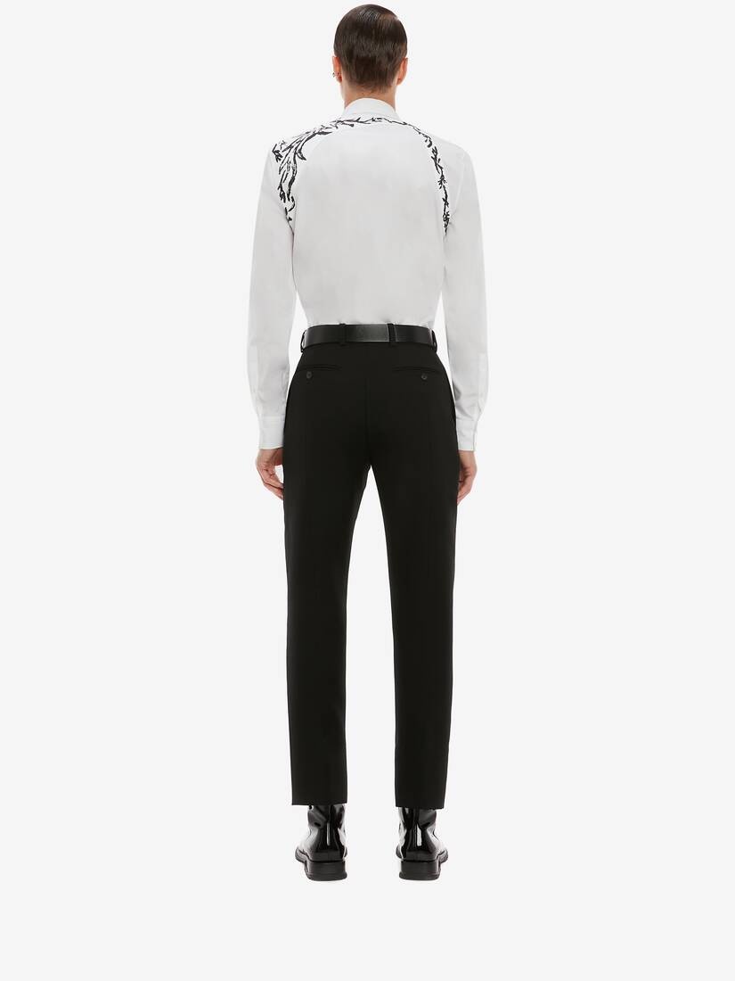Blake Illustration Harness Shirt in White/black - 4