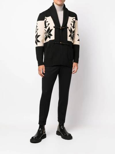 Etro two-tone knitted cardigan outlook