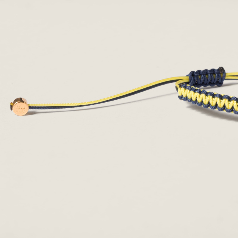 Miu Miu Cotton and metal bracelet outlook