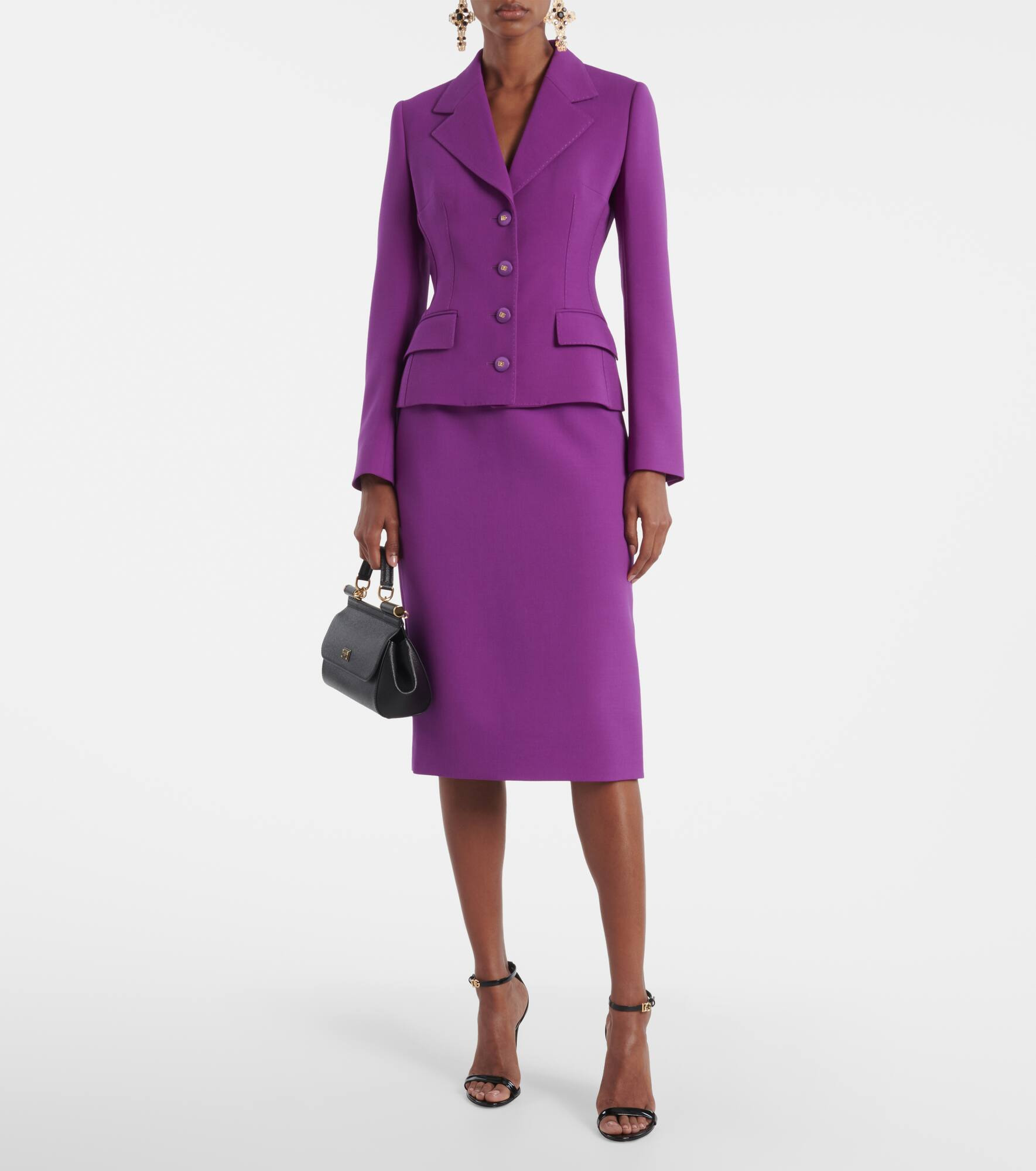 Virgin wool crêpe blazer - 2