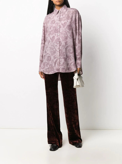 Acne Studios floral print shirt outlook