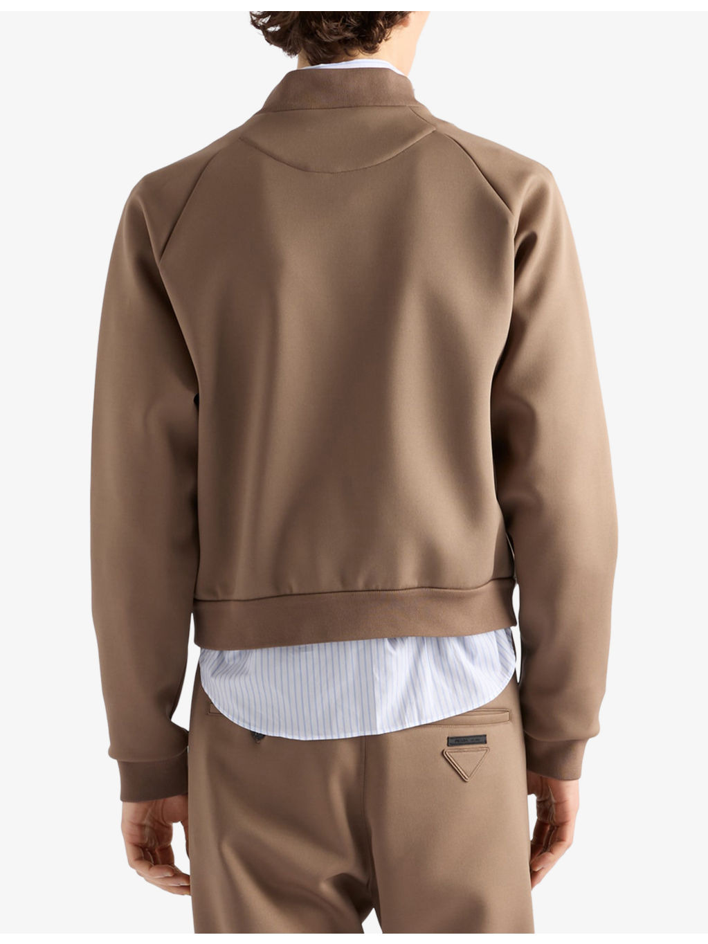 Brand-Patch Stretch-Woven Bomber Jacket - 4