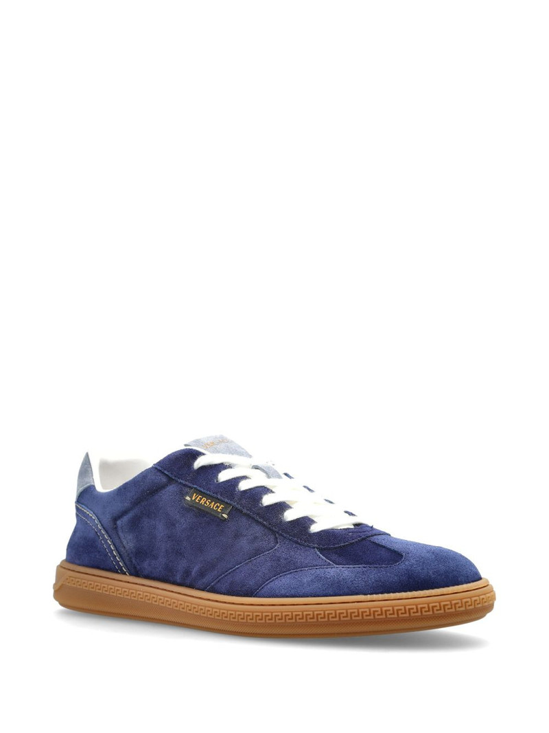 VERSACE Greca Court suede sneakers outlook