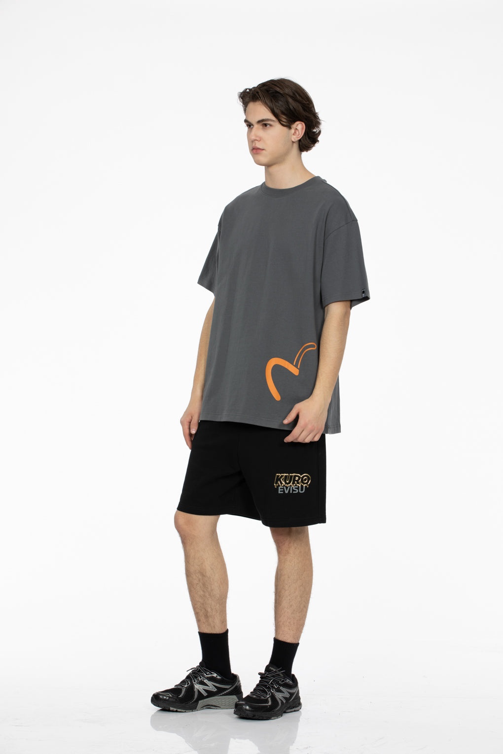 Seagull and Rainbow Gradient Pattern Print Relax Fit T-Shirt - 4