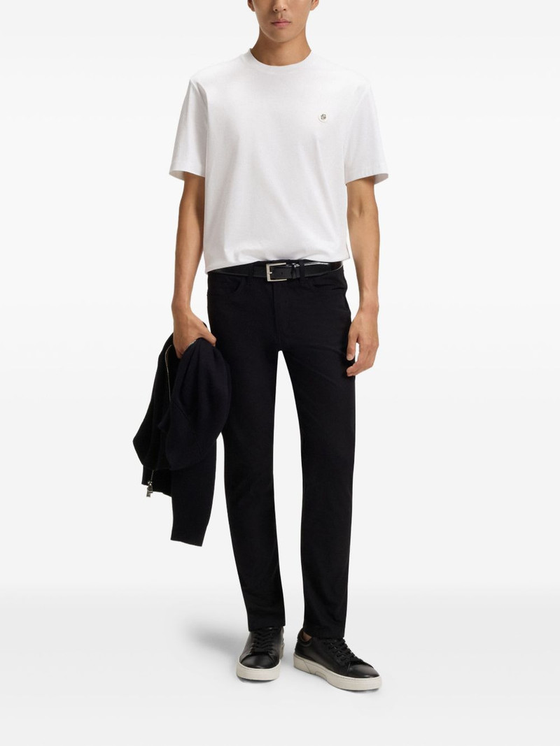 BOSS logo-plaque cotton T-shirt outlook