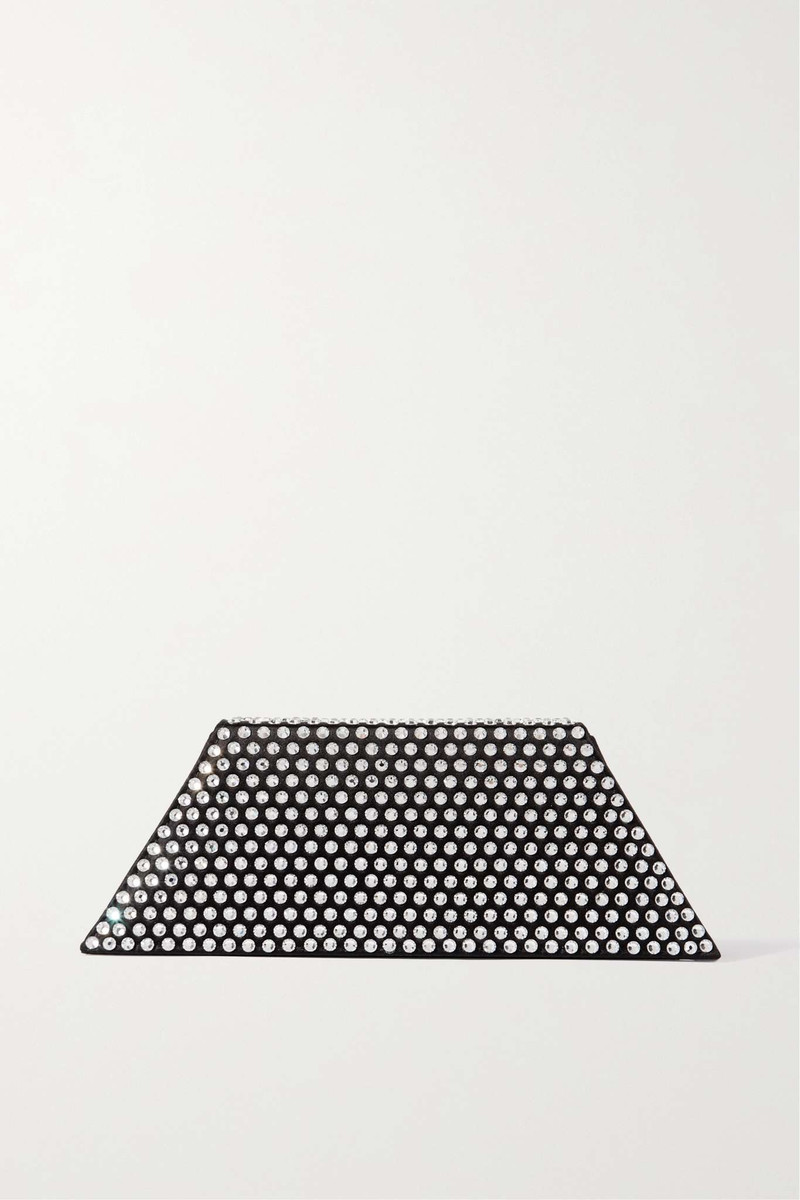 Superamini Yigit crystal-embellished satin clutch 1