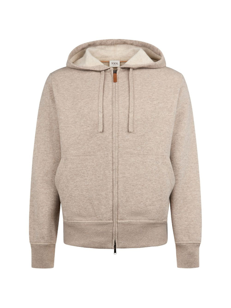 zip-fastening hoodie 1